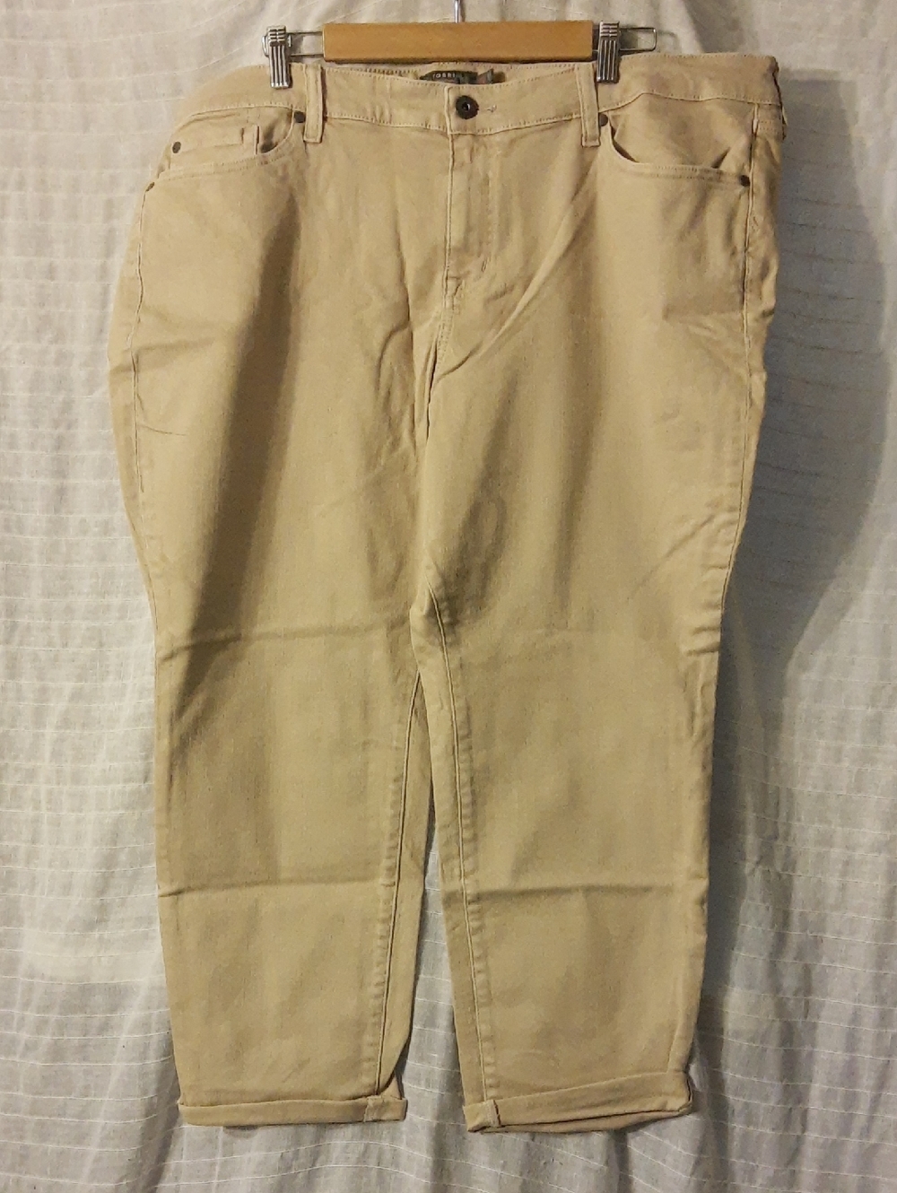 torrid Light Beige Straight-Leg Jeans